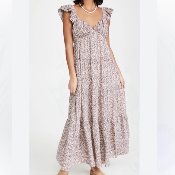 English Factory Floral Maxi Dress Size Small - Picture 1 of 13